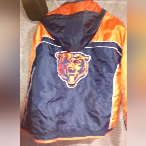 Vintage NFL's Chicago Bears Hooded Jacket Men's Size Large - Picture 3 of 6